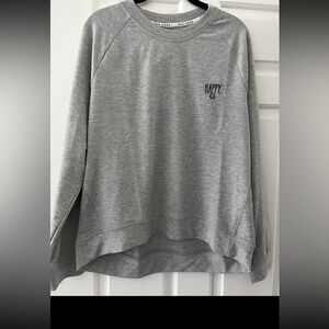 Rae dunn gallery sweater Top Size Medium Light Heather Gray